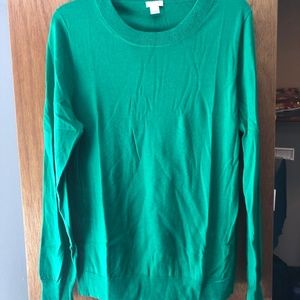 J. Crew Green Sweater, XL